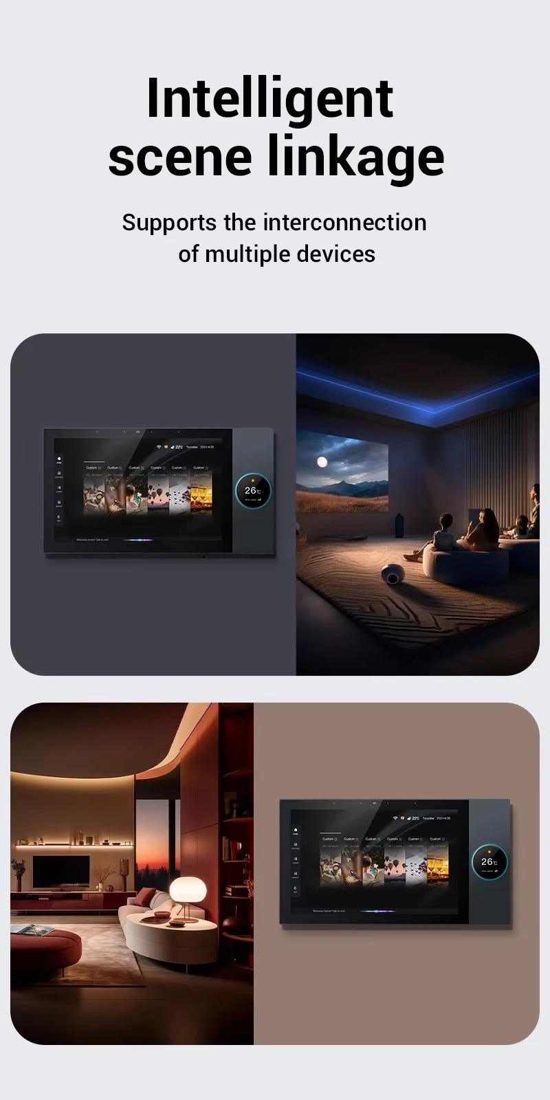 Audio Music Hub - 10 Zoll Multifunktionales Smart Control Panel