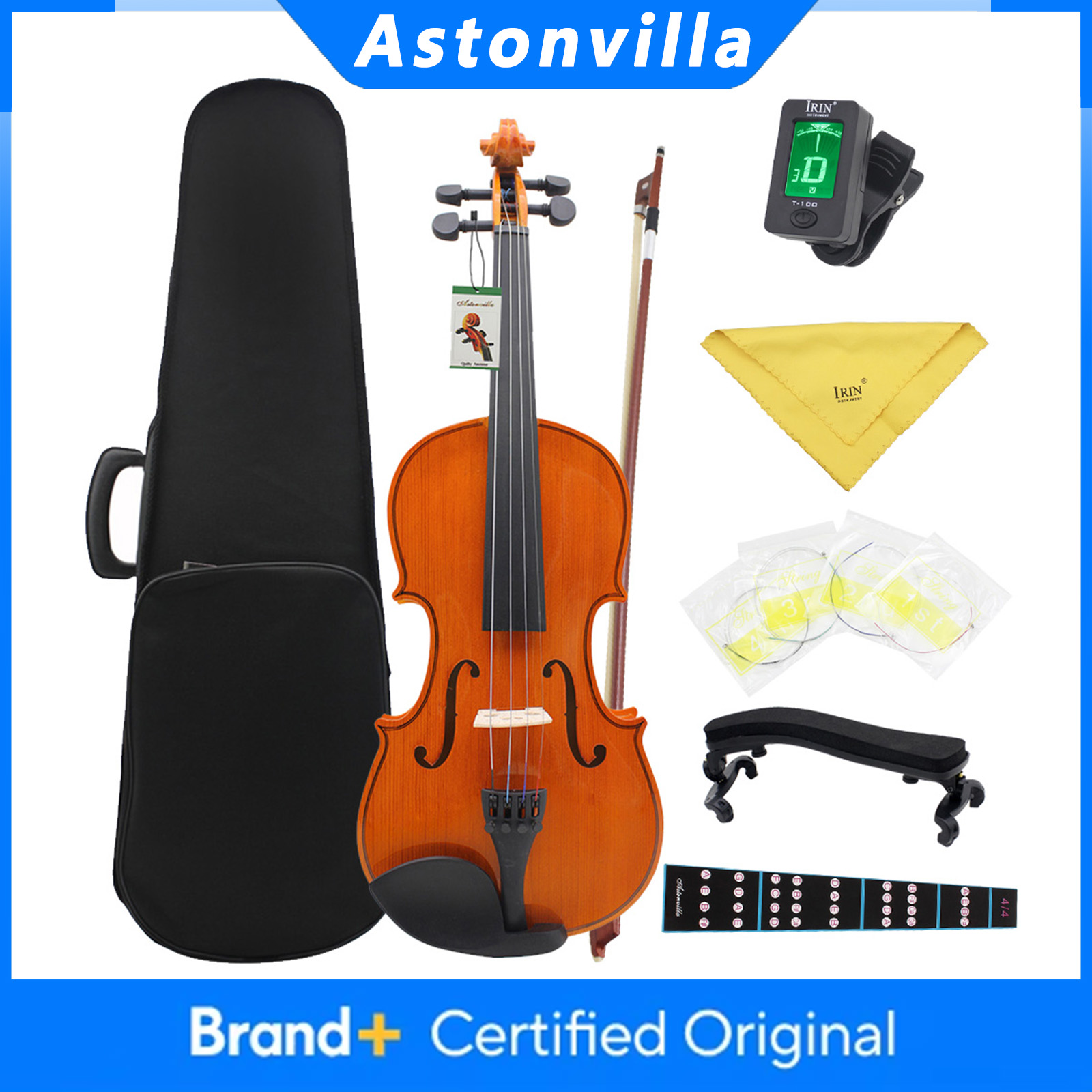 Violin Shoulder Rest - Astonvilla AV-02 Akustische Violine aus Fichtenholz