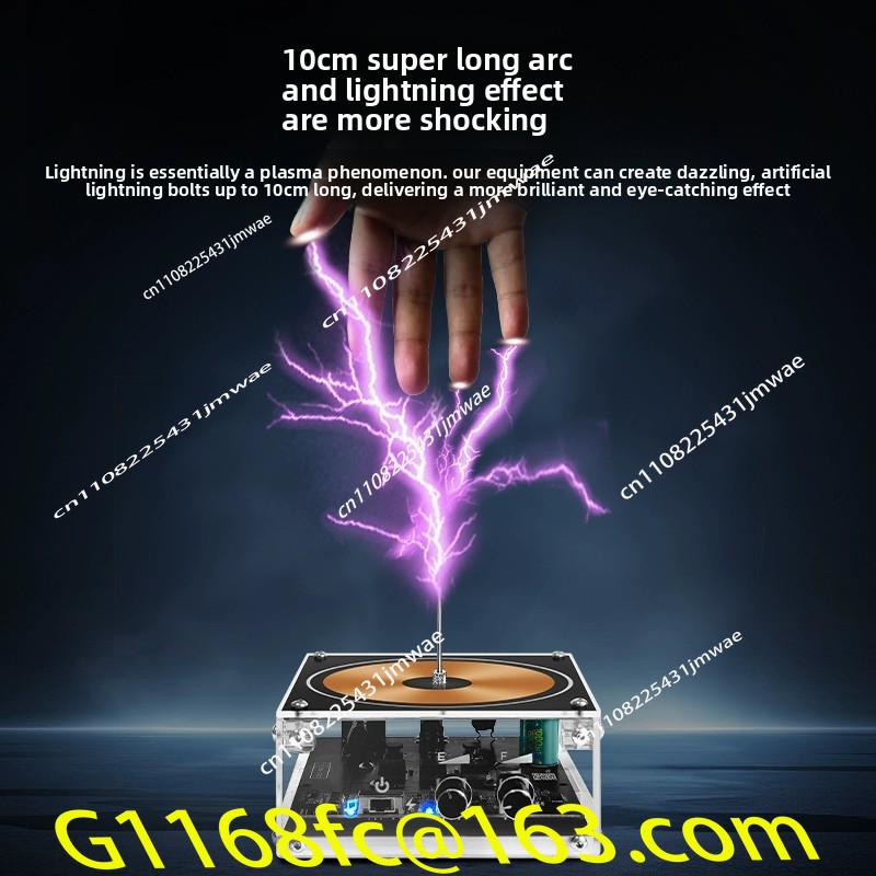 Audio Music By - Künstliche Blitzspule zum Berühren, Hochleistungs-Bluetooth-Musikbox-Lautsprecher, Elektrisches