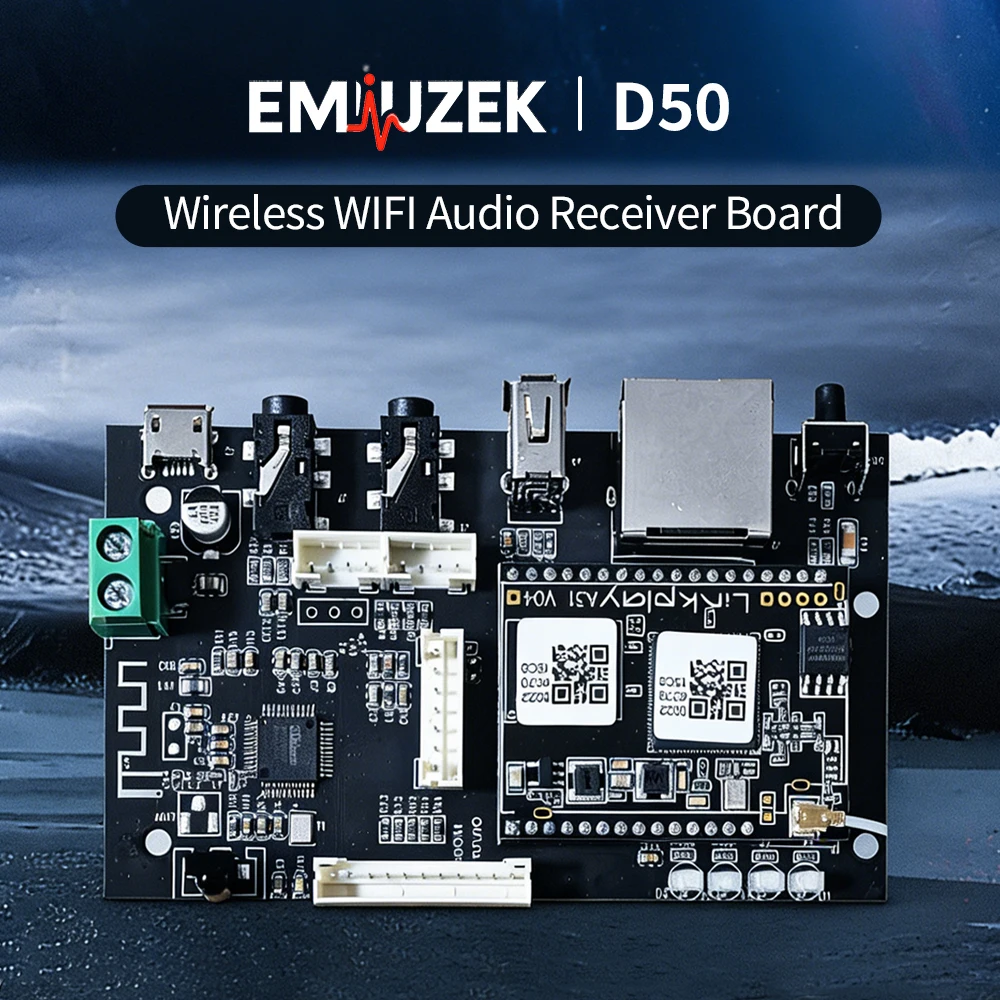 Audio Music By - EMIUZEK D50 Wireless Audio Receiver Board