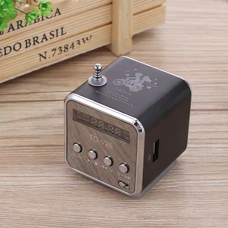 Audio Music System For Home - Kabelloser FM-Radio Bluetooth-Lautsprecher Tragbarer Mini-MP3-Player Kleine