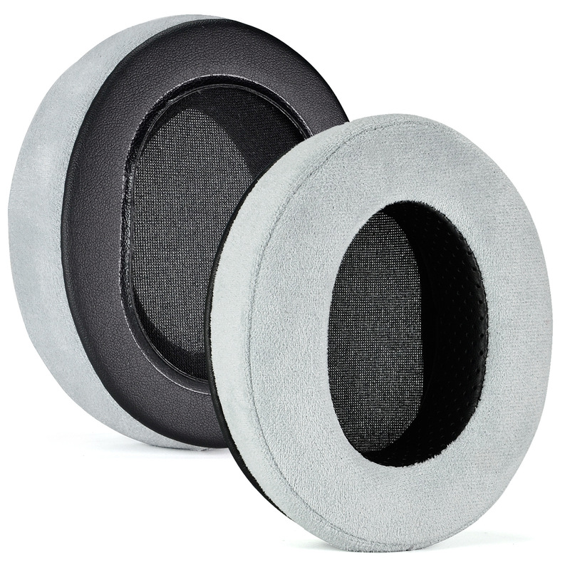 Audio Technica Headphone Ath-M50X - Matte Graue Stoff-Ohrpolster Kopfhörer-Ersatzkissen Ohrpolster-Bezüge Kompatibel