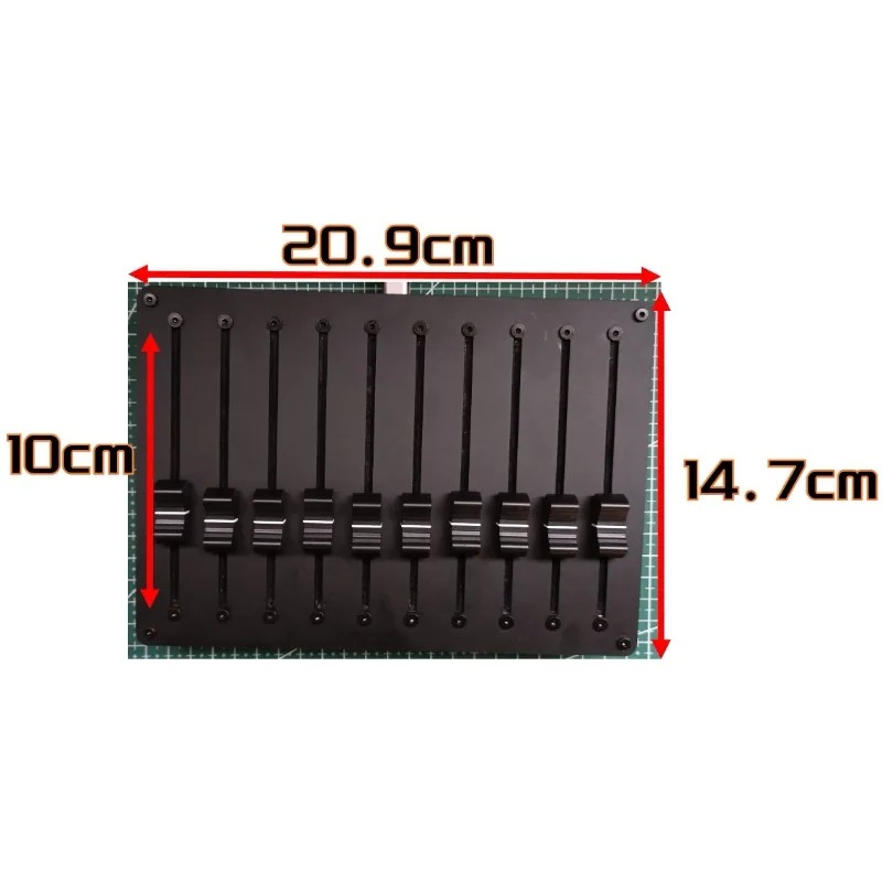 Audio Music Software - MIDI-Controller USB-Schnittstelle 10-Wege-Fader Unterstützt CC-Informationen Anpassbare