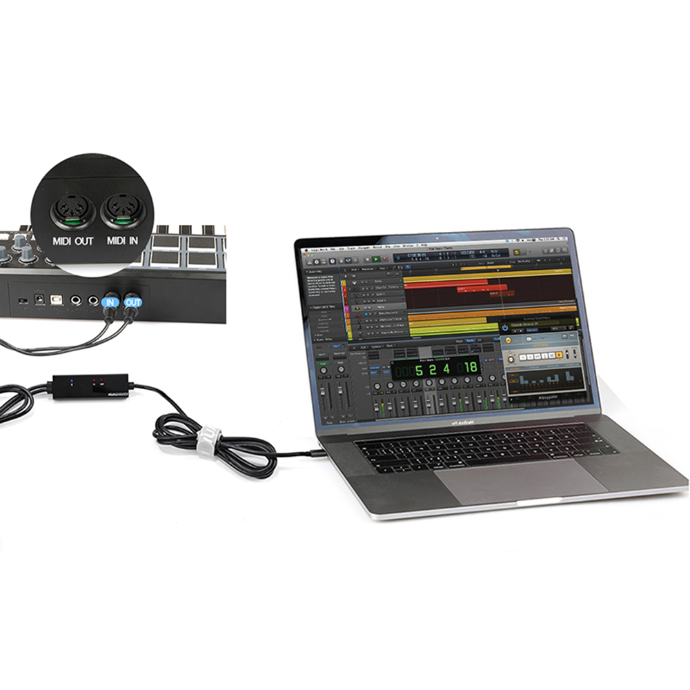 On-The-Go Midi-Hub Typ-C zu Mi – Audio Music Hub Bewertung und Preis
