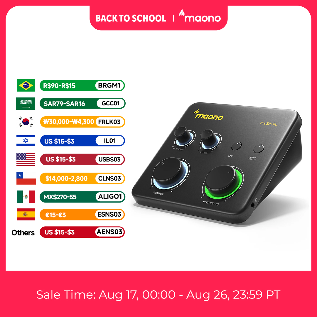 MAONO PS22 Lite USB-Audio-Inte – Audio Music Software Bewertung und Preis